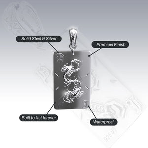 SCORPIO TAROT CARD PENDANT